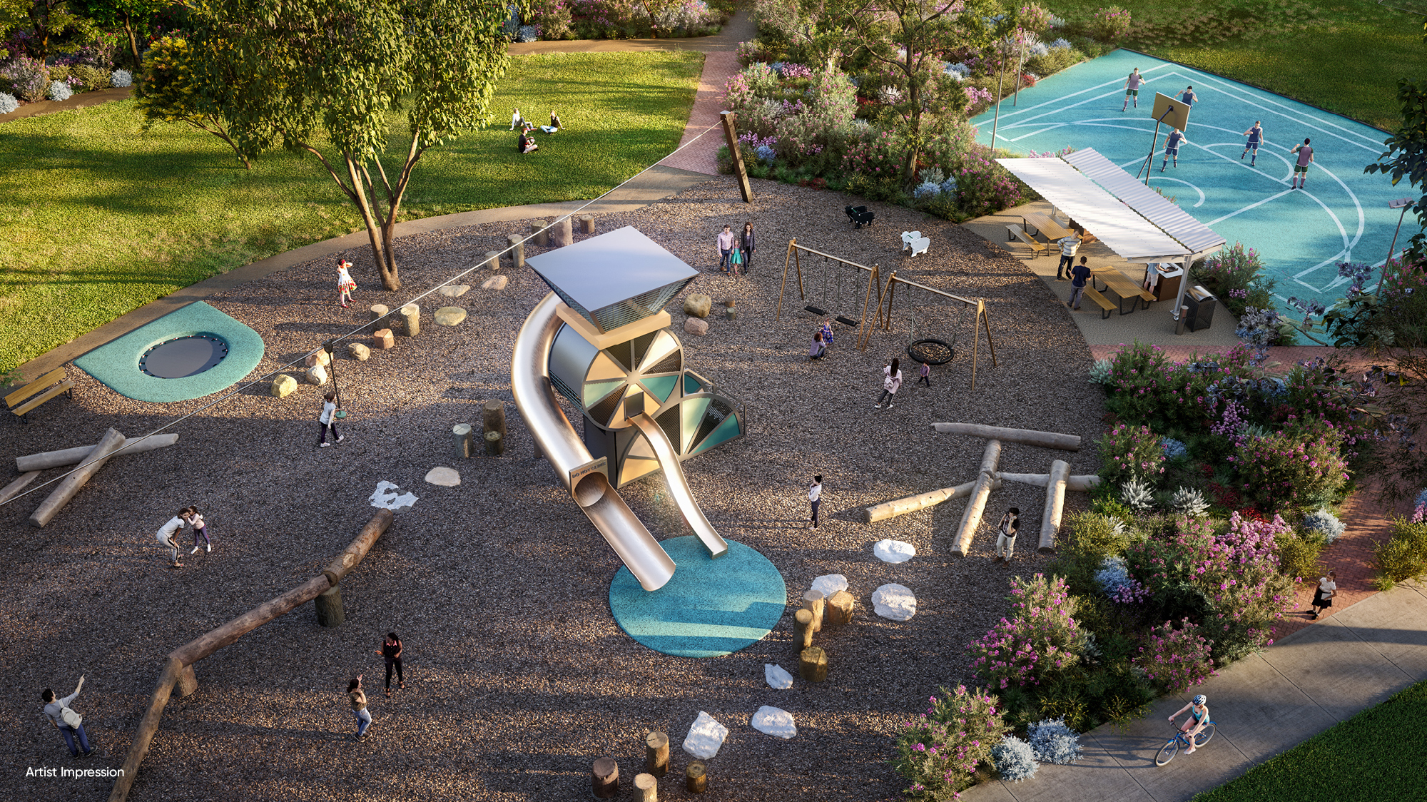 Gracewood artist impression playground